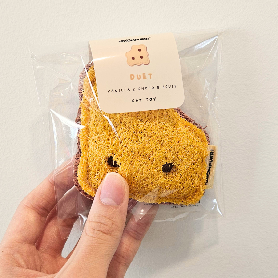 Biscuit à mâcher en luffa à la vigne argentée - Jouet à mâcher