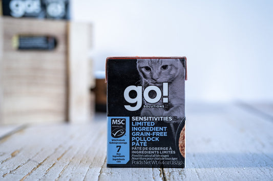 Grain-free pollock pâté for cats of all life stages from Go Solutions! | Pâté de goberge pour chats de tous âges de Go Solutions!