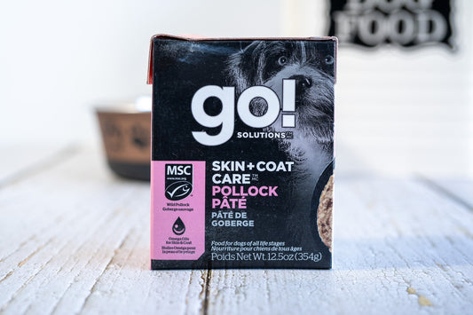 Pollock pâté for dogs of all life stages from Go Solutions! | Pâté de goberge pour chiens de tous âges de Go Solutions!