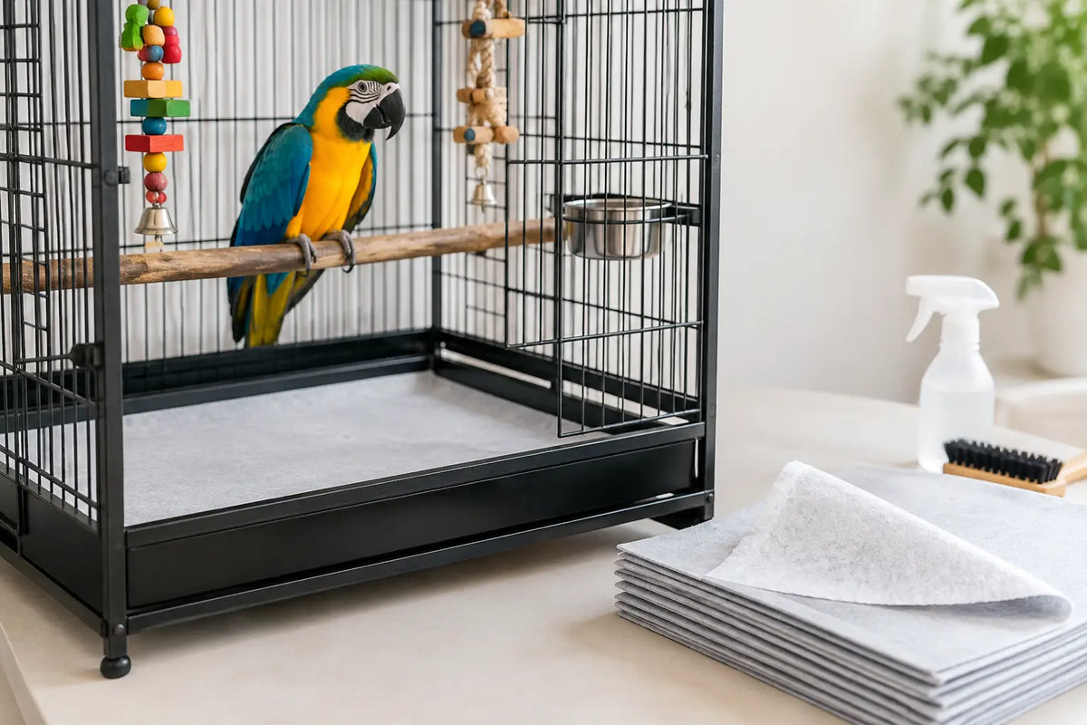Parrot Cage Liners That Keep Cleanup Simple