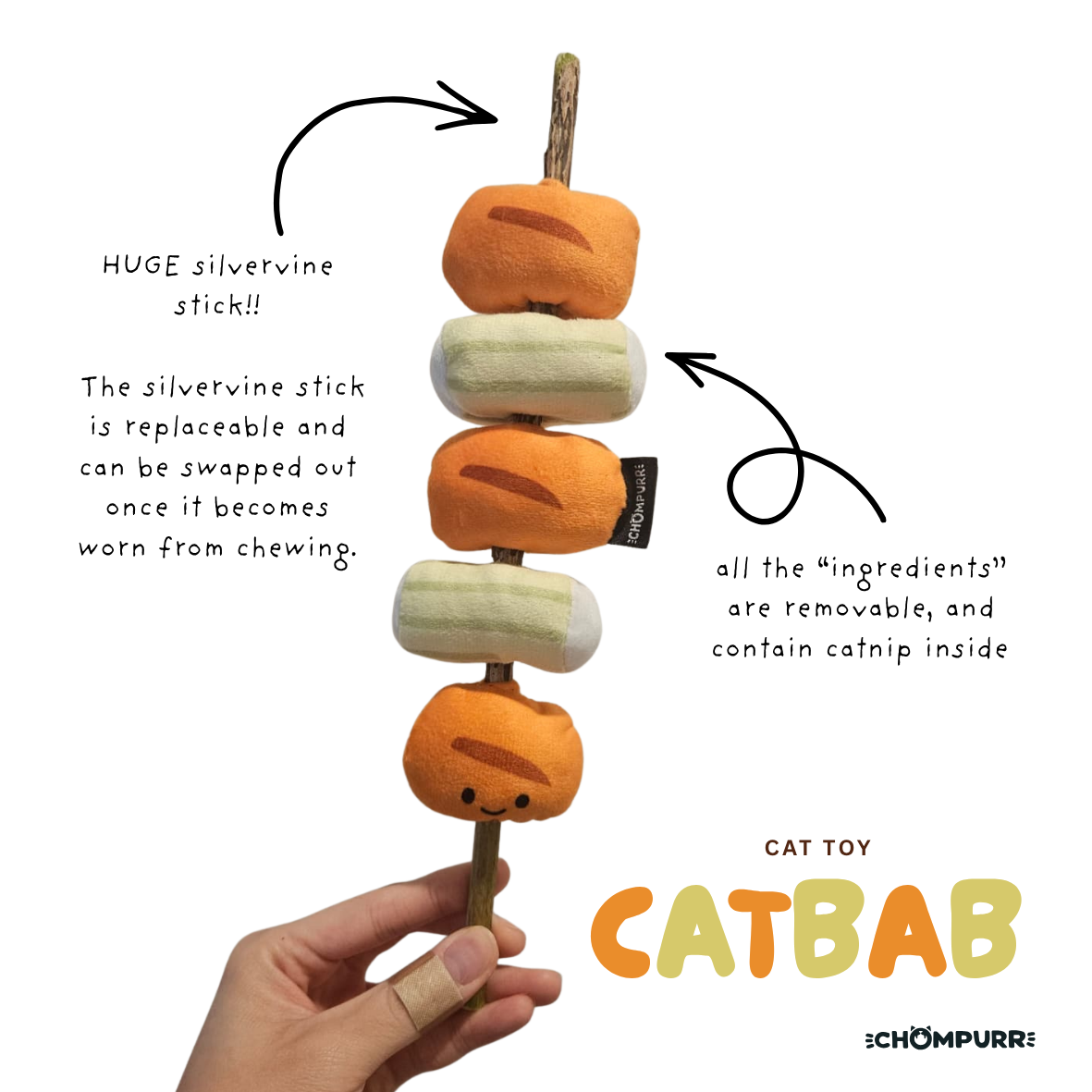 Silvervine Catbab Catnip Chew