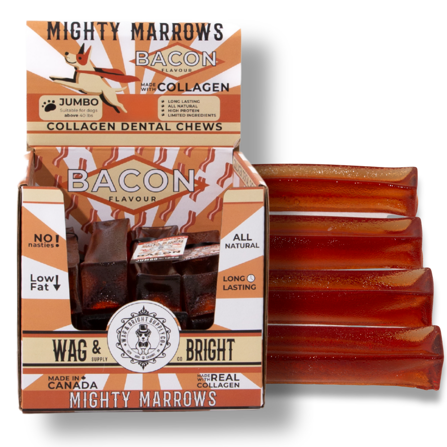 Bacon Collagen Dental Chew