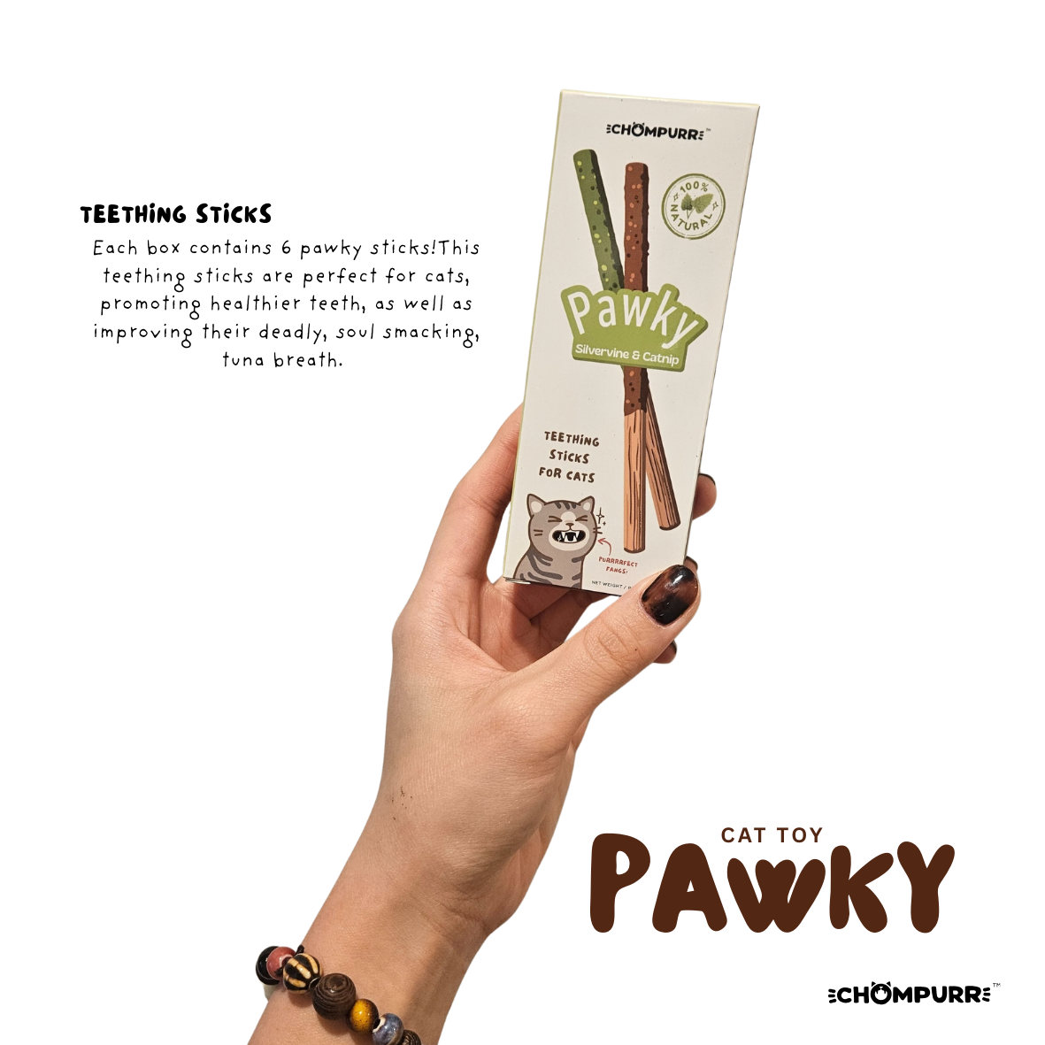 Pawky Silvervine & Catnip Dental Chew Sticks