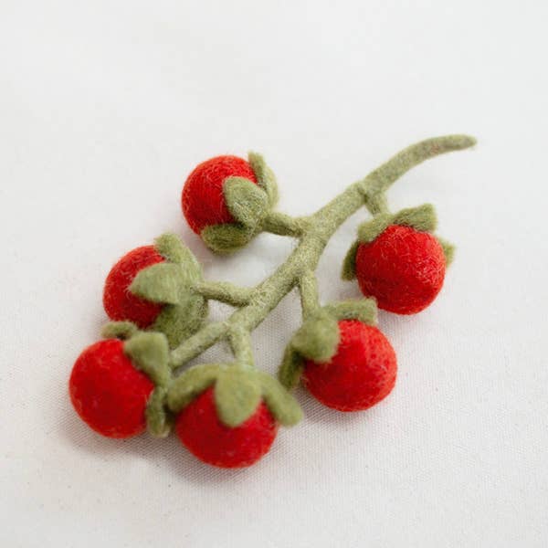 Vigne de tomates cerises en laine - Peluche