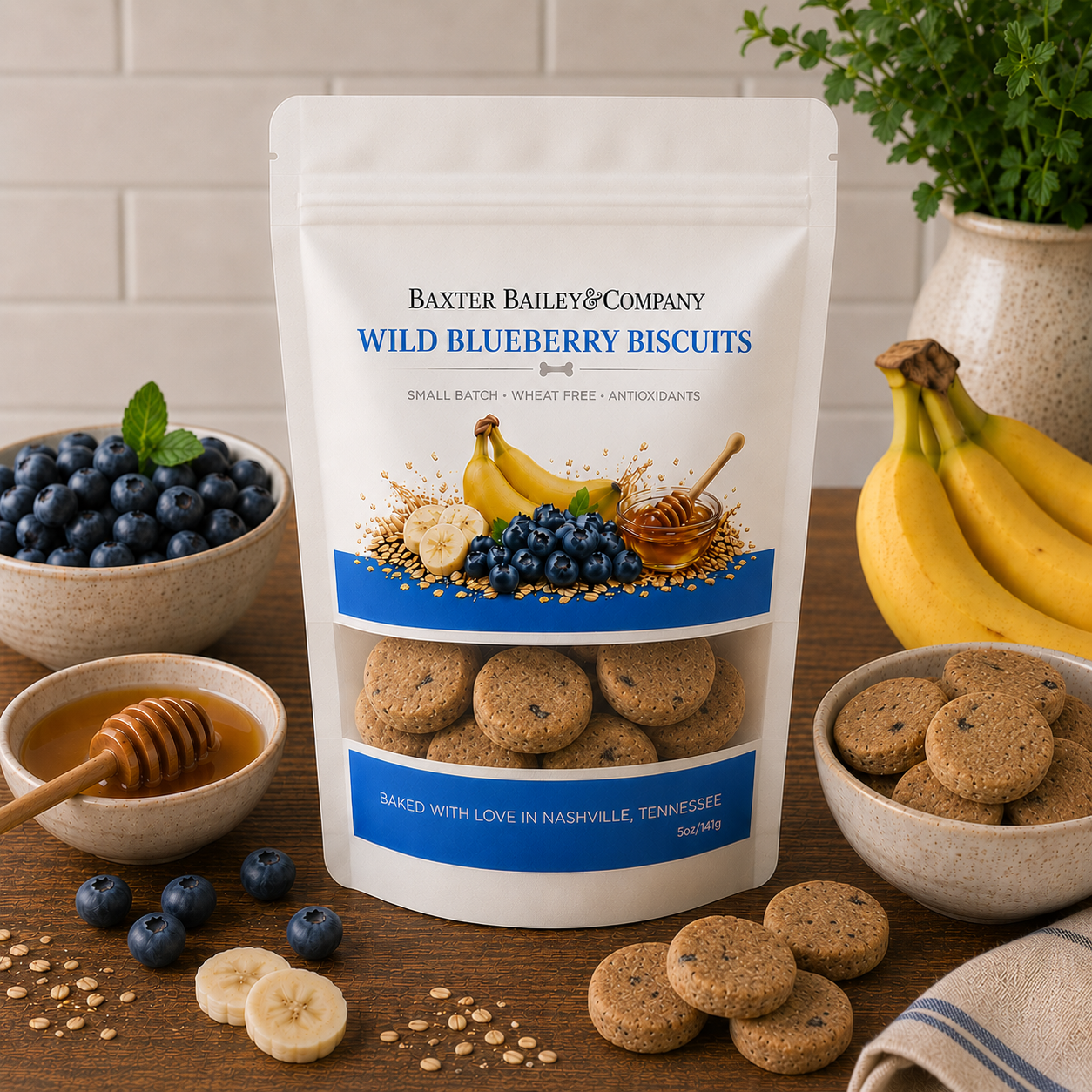Wild Blueberry Biscuits