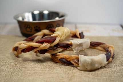 All-natural chew for dogs made of collagen obtained from Beef Hide.
