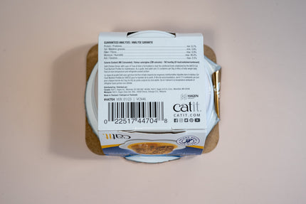 Back view of the Catit Chicken Dinner wet cat food with tuna flavour and kale.