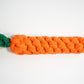 Carrot toy for small and medium-sized dogs.