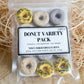 Mixed flavor donuts for small pets and birds.