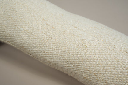 Close-up view of the hemp fabric of the cat kicker.