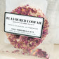 Floral loofah, organic chew toy for small pets and birds.