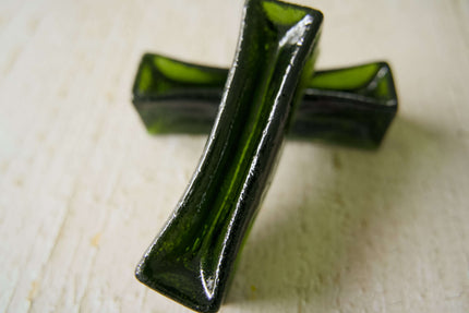 Close-up view of spirulina beef dental collagene chew for dogs.