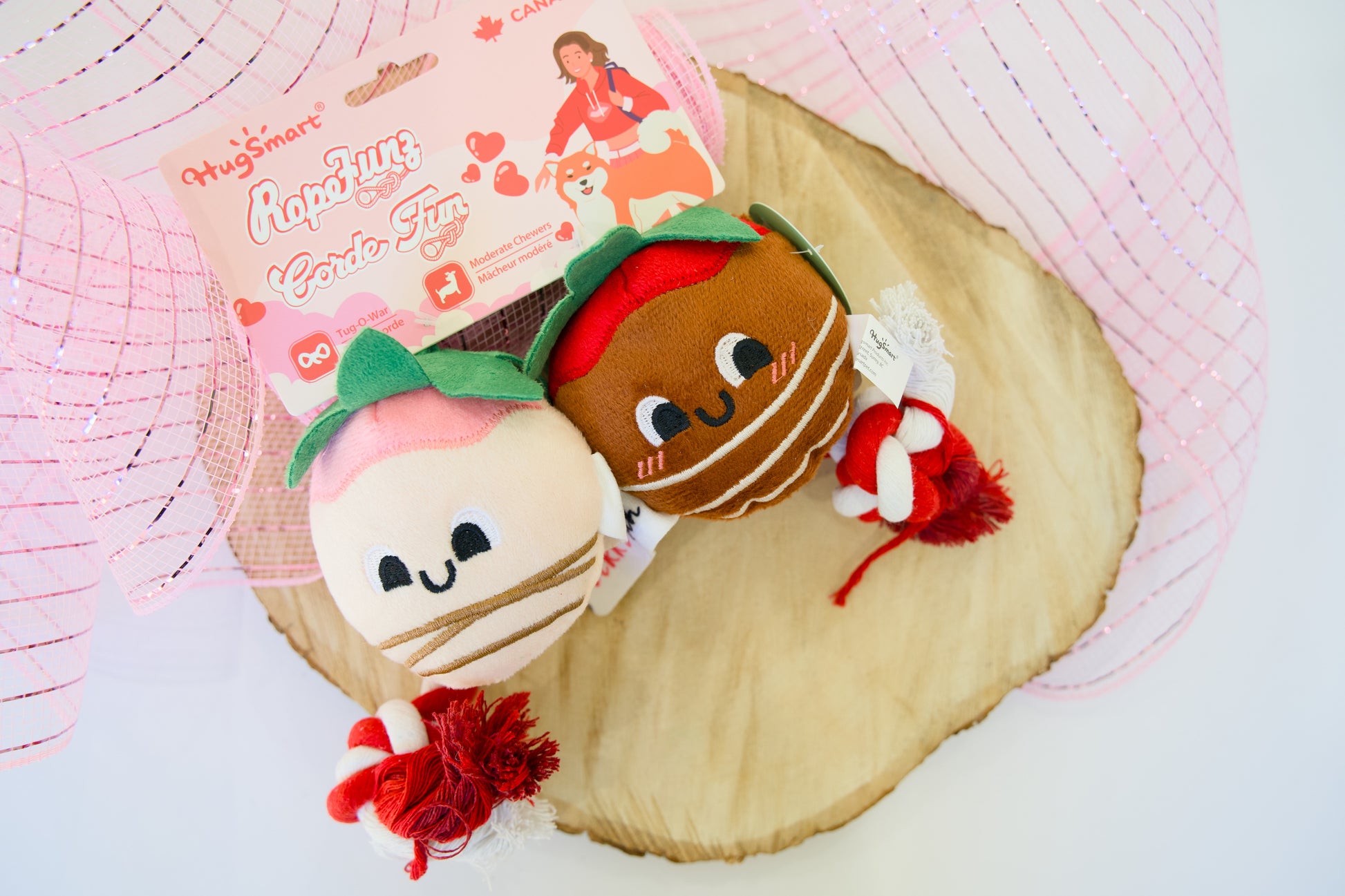 Rope dog toy for moderate chewers.