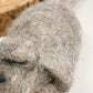 Close-up view of wool cat mouse fibers.