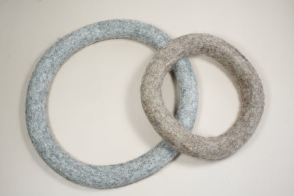 Différentes tailles et couleurs de l'anneau de jouet pour chien.